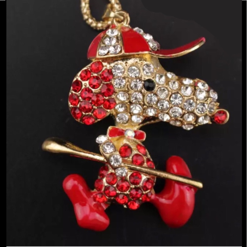 Adorable Red Snoopy Necklace